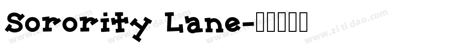 Sorority Lane字体转换